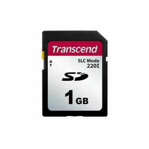 Transcend 1GB SD220I MLC priemyselná pamäťová karta (SLC Mode), 22MB/s R, 20MB/s W, čierna vyobraziť