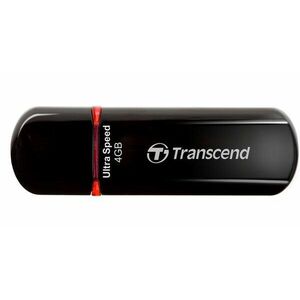 TRANSCEND Flash Disk 4GB JetFlash®600, USB 2.0 (R: 20/W: 10 MB/s) čierna/červená vyobraziť