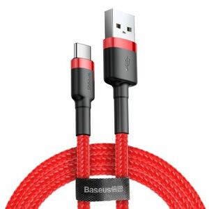 Baseus Cafule kábel USB / USB Type-C QC 3.0 2m, červený (CATKLF-C09) vyobraziť
