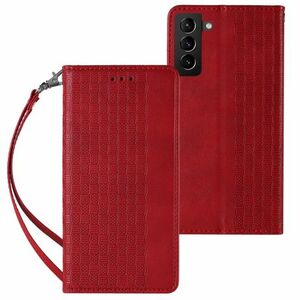 MG Magnet Strap knižkové kožené puzdro na Samsung Galaxy S22 Plus, červené vyobraziť
