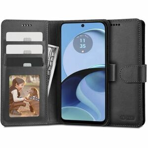Tech-Protect Wallet knižkové puzdro na Motorola Moto G14, čierne vyobraziť