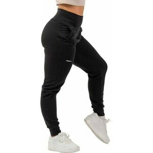 Nebbia High-Waist Loose Fit Sweatpants "Feeling Good" Black M Fitness nohavice vyobraziť