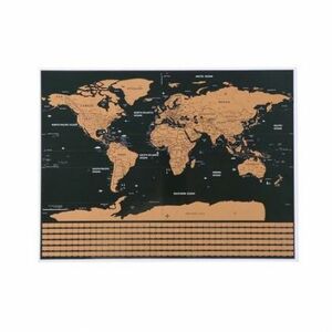 MG World Map stieracia mapa sveta s vlajkami 82 x 59 cm vyobraziť