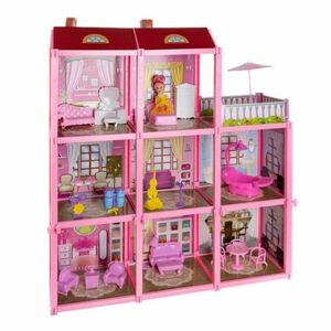 MG Dollhouse domček pre bábiky 65 cm, ružový vyobraziť