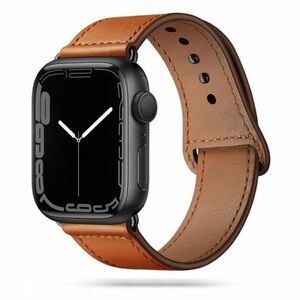 Tech-Protect Leatherfit remienok na Apple Watch 38/40/41mm, hnedý vyobraziť