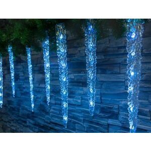 Reťaz MagicHome Vianoce Icicle, 65x LED ľadovo modrá, 8 funkcií, 230 V, 50 Hz, IP44, exteriér, osvetlenie, L-2, 70 m vyobraziť