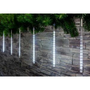 Reťaz MagicHome Vianoce Icicle, 720 LED studená biela, 24 cencúľov, vodopádový efekt, 230 V, 50 Hz, IP44, exteriér, osvetlenie, L-7, 50 x 0, 30 m vyobraziť