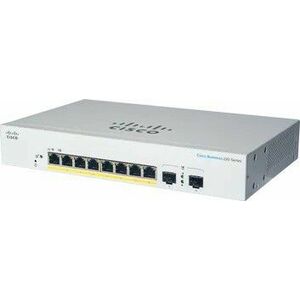 Cisco switch CBS220-8FP-E-2G (8xGbE, 2xSFP, 8xPoE+, 130W, fanless) vyobraziť