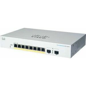 Cisco switch CBS220-8P-E-2G (8xGbE, 2xSFP, 8xPoE+, 65W, fanless) vyobraziť