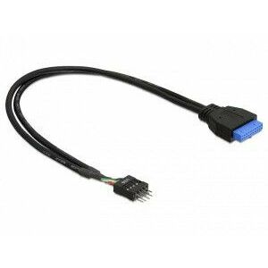 DeLock adaptér USB 3.0 19-pin samica na USB 2.0 8-pin samec vyobraziť