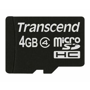 TRANSCEND MicroSDHC karta 4GB Class 4, bez adaptéra vyobraziť