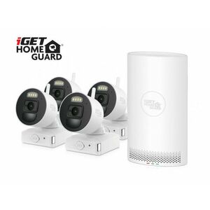 iGET HOMEGUARD HGDVK83304 - CCTV kamerový systém 3K DVR 8CH + 4x kamera s LED a zvukom vyobraziť