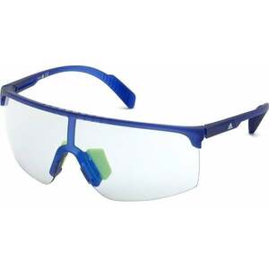 Adidas SP0005 91X Transparent Frosted Eletric Blue/Grey Mirror Blue Športové okuliare vyobraziť
