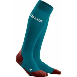 CEP WP209Y Compression Tall Socks Ultralight Petrol/Dark Red II Bežecké ponožky vyobraziť