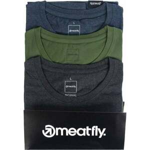 Meatfly Basic T-Shirt Multipack Charcoal Heather/Olive/Navy Heather S Tričko vyobraziť