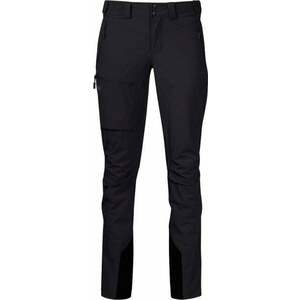 Bergans Breheimen Softshell Women Pants Black/Solid Charcoal S Outdoorové nohavice vyobraziť