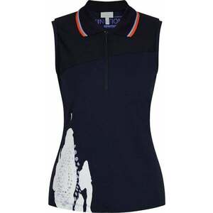 Sportalm Gerda Womens Sleeveless Polo Shirt Deep Water 34 vyobraziť