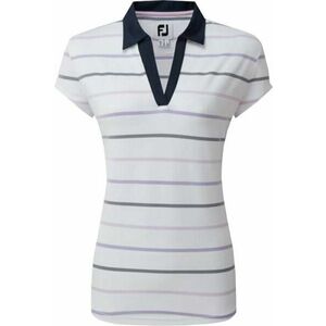 Footjoy Cap Sleeve Colour Block Womens Polo Shirt White/Navy S Polo košeľa vyobraziť
