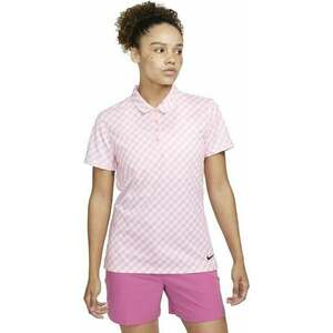 Nike Dri-Fit Victory Womens Short-Sleeve Printed Golf Polo Medium Soft Pink/Black XL vyobraziť