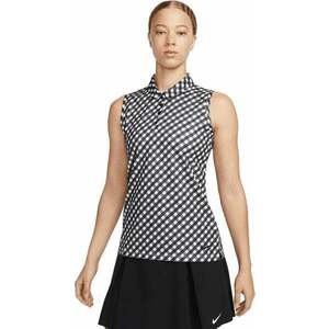 Nike Dri-Fit Victory Womens Sleeveless Printed Polo Black/Black L vyobraziť