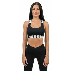 Nebbia Medium-Support Criss Cross Sports Bra Iconic Black L Fitness bielizeň vyobraziť