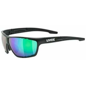 UVEX Sportstyle 706 CV Black Mat/Colorvision Mirror Green Cyklistické okuliare vyobraziť