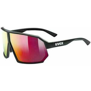 UVEX Sportstyle 237 Black Mat/Mirror Red Cyklistické okuliare vyobraziť