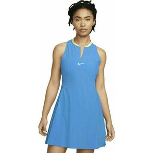 Nike Dri-Fit Advantage Womens Tennis Dress Light Photo Blue/White M Tenisové šaty vyobraziť