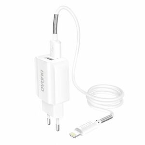Dudao A2EU Home Travel nabíjačka 2x USB 2.4A + Lightning kábel, biela vyobraziť