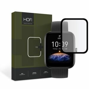 HOFI Hybrid ochranné sklo na Amazfit Bip 3 / 3 Pro, čierne vyobraziť