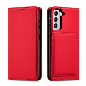 MG Magnet Card knižkové kožené puzdro na Samsung Galaxy S22 Plus, červené vyobraziť