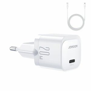 Joyroom JR-TCF02 sieťová nabíjačka 20W + kábel USB-C / Lightning, biela vyobraziť
