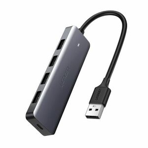Ugreen CM219 USB HUB adaptér 4x USB 3.2 / Micro USB, šedý (CM219 50985) vyobraziť