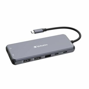 Verbatim USB-C Pro Multiport Hub CMH-14, 14 portů /HDMI, USB-A, USB-C, SD, microSD, RJ45, VGA, Audio/ vyobraziť
