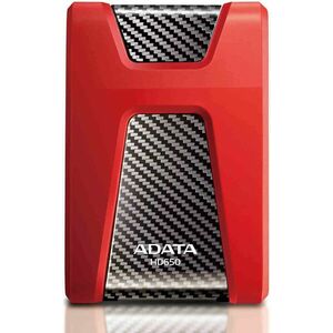 ADATA Externý HDD 1TB 2, 5" USB 3.1 DashDrive Durable HD650, červený (gumový, nárazu odolný) vyobraziť