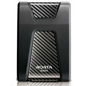 ADATA Externý HDD 2TB 2, 5" USB 3.1 DashDrive Durable HD650, čierny (gumový, nárazu odolný) vyobraziť