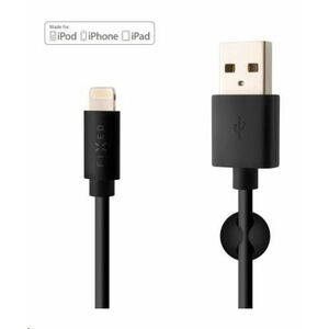 FIXED dátový a nabíjací kábel, USB-A -> Lightning (MFI), 20 W, dĺžka 1 m, čierna vyobraziť
