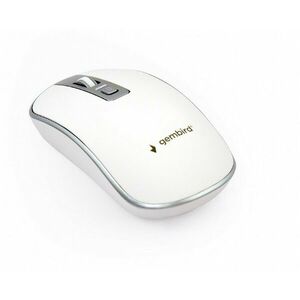GEMBIRD myš MUSW-4B-06, bielo-strieborná, bezdrôtová, USB nano receiver vyobraziť