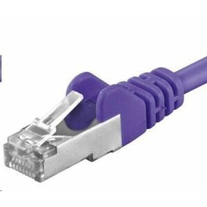 PREMIUMCORD Patch kábel CAT6a S-FTP, RJ45-RJ45, AWG 26/7 5m fialová vyobraziť