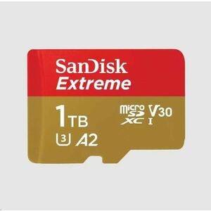 SanDisk micro SDXC karta 1TB Extreme (190 MB/s Class 10, UHS-I U3 V30) + adaptér vyobraziť