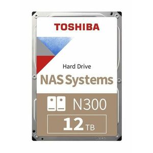 TOSHIBA HDD N300 NAS 12 TB, SATA III, 7200 rpm, 256 MB cache, 3, 5 ", BULK vyobraziť