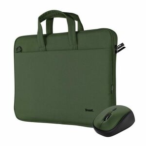 TRUST Sada taška na notebook 16" Notebook Bag + Bezdrôtová Myš, zelená vyobraziť
