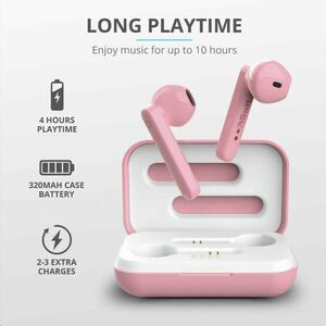 TRUST slúchadlá Primo Touch Bluetooth Wireless Earphones - pink vyobraziť