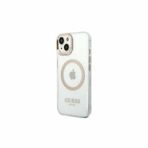Puzdro Guess Transparent MagSafe iPhone 14 Pro Max - zlaté vyobraziť