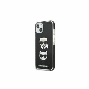 Puzdro Karl Lagerfeld iPhone 13 Pro KLHCP13LTPE2TK black hard case Iconic Karl & Choupette vyobraziť