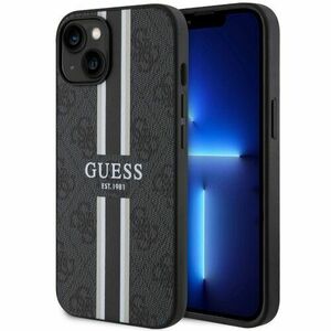 Guess case for iPhone 14 6, 1" GUHMP14SP4RPSK black harcase Magsafe 4G Printed Stripes vyobraziť