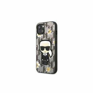 Puzdro Karl Lagerfeld iPhone 13 Mini KLHCP13SPMNFIK1 gray hard case Monogram Iconic Karl vyobraziť