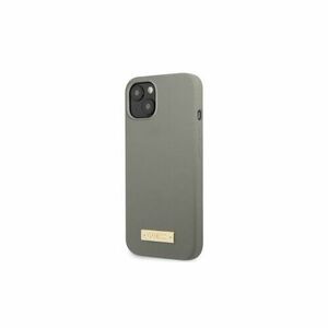 Guess case for iPhone 13 Mini 5, 4" GUHMP13SSPLG grey hard case Silicone Logo Plate MagSafe vyobraziť