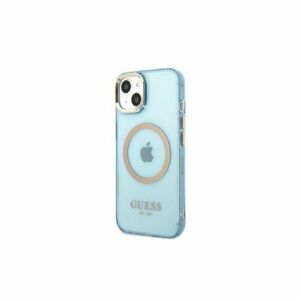 Guess case for iPhone 13 6, 1" GUHMP13MHTCMB blue hard case Gold Outline Translucent MagSafe vyobraziť