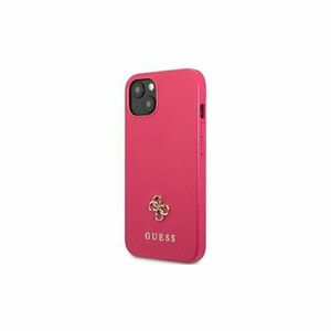 Guess case for iPhone 13 Mini 5, 4" GUHCP13SPS4MF pink hardcase Saffiano 4G Small Metal Logo vyobraziť